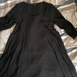 Torrid black ribbed dress